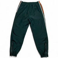 FUBU Green Orange and White Shell Trackpant Bottoms (L)