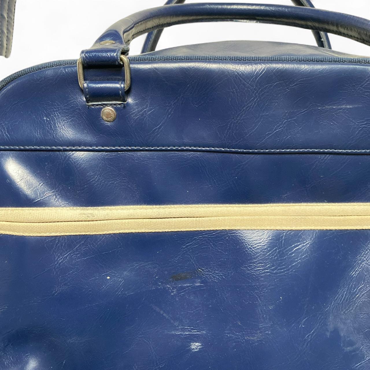 Fred Perry Navy and Cream Duffle Shoulder Bag