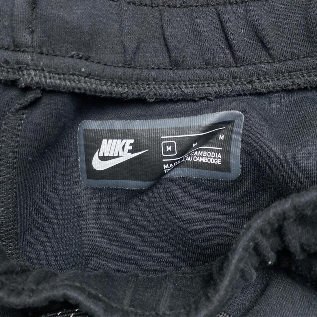Nike Tech Fleece Black and Neon Green Joggers (M)