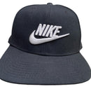 Nike Swoosh Spellout Black and White Snapback Cap