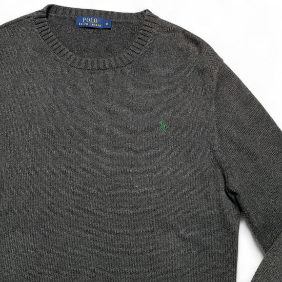 Polo Ralph Lauren Grey and Green Pony Jumper
