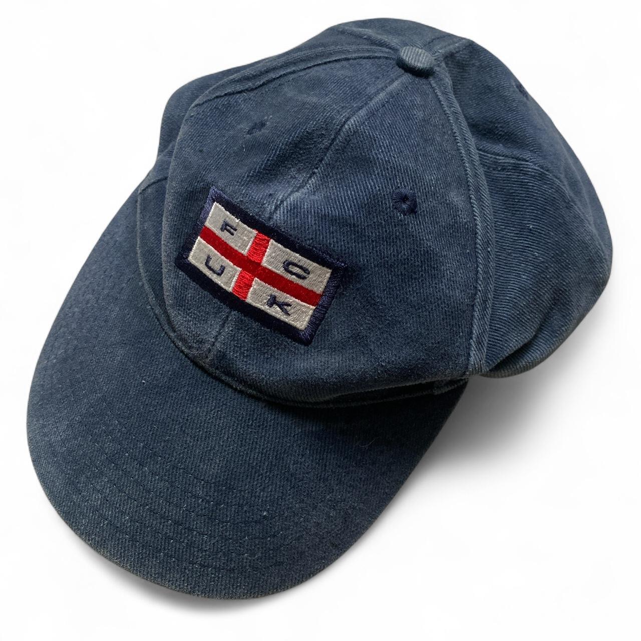 FCUK England French Connection Navy Baseball Cap
