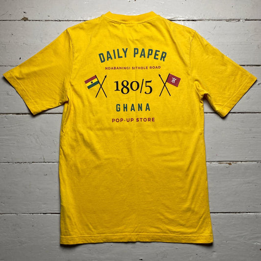 Daily Paper Ghana Pop Up Yellow T Shirt