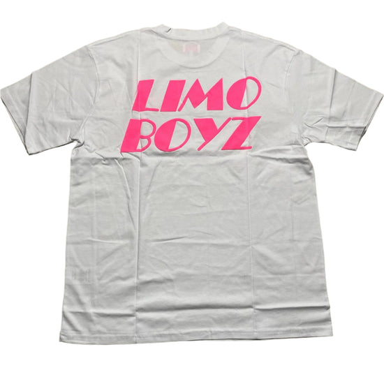 Limo Boyz White and Pink Puff Print T Shirt (XL)