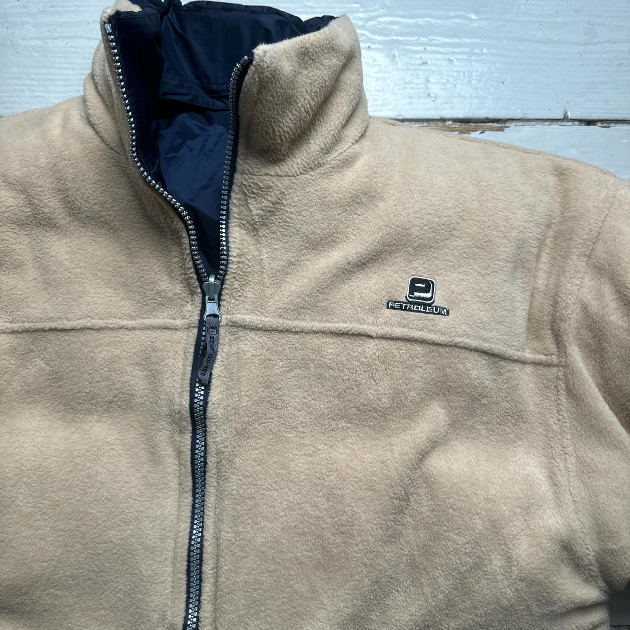 Petroleum Vintage 90’s Reversible Fleece Navy and Cream Puffer Jacket