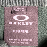 Oakley Green and Black Zip Hoodie (XL)