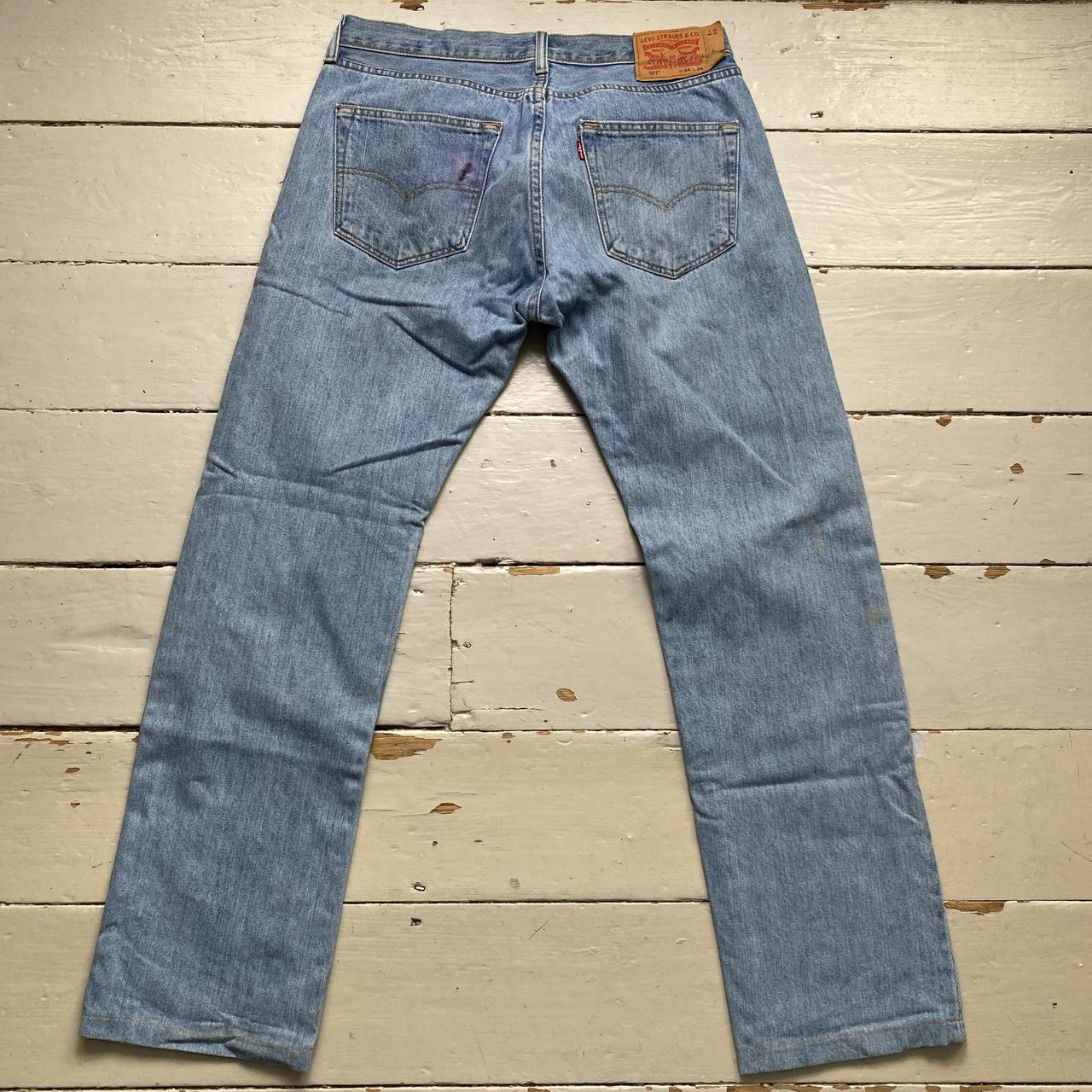 Levis 501 Vintage Baggy Light Blue Jeans