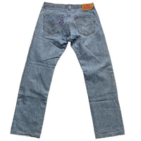 Levis 501 Vintage Baggy Light Blue Jeans (34W)