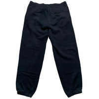 Nike Black and White Club Spellout Joggers (M)