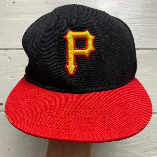 Pirates Black Yellow and Red Snapback Cap