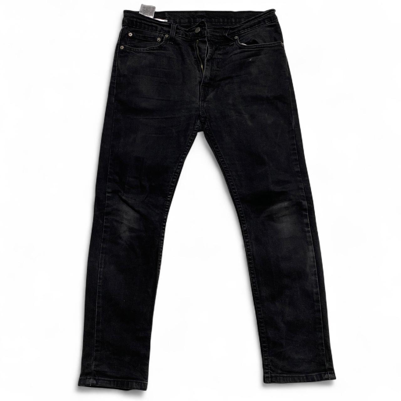 Levis 510 Black Charcoal Slim Jeans (32W)