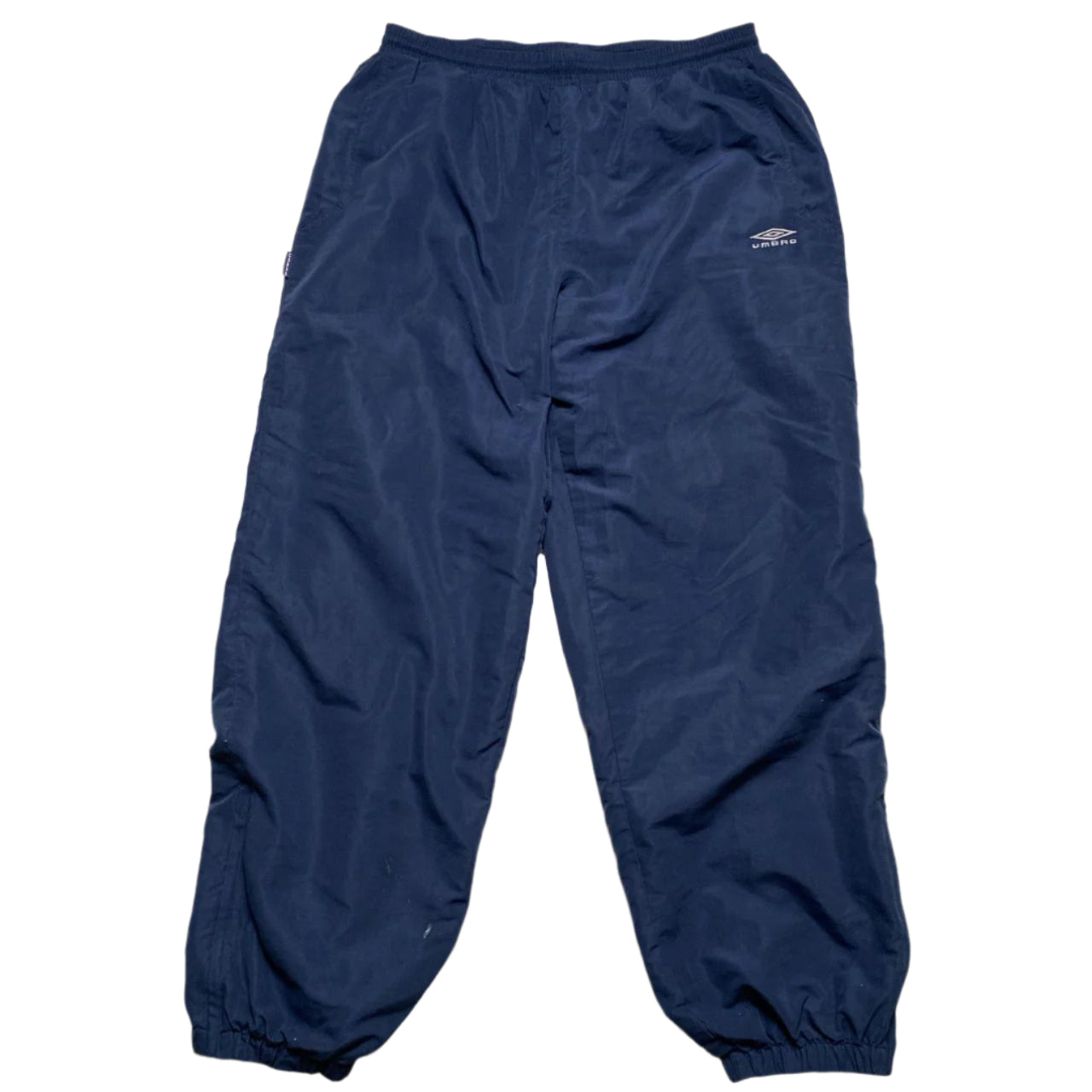 Umbro Navy and Grey Full Shell Nylon Tracksuit (2XL)