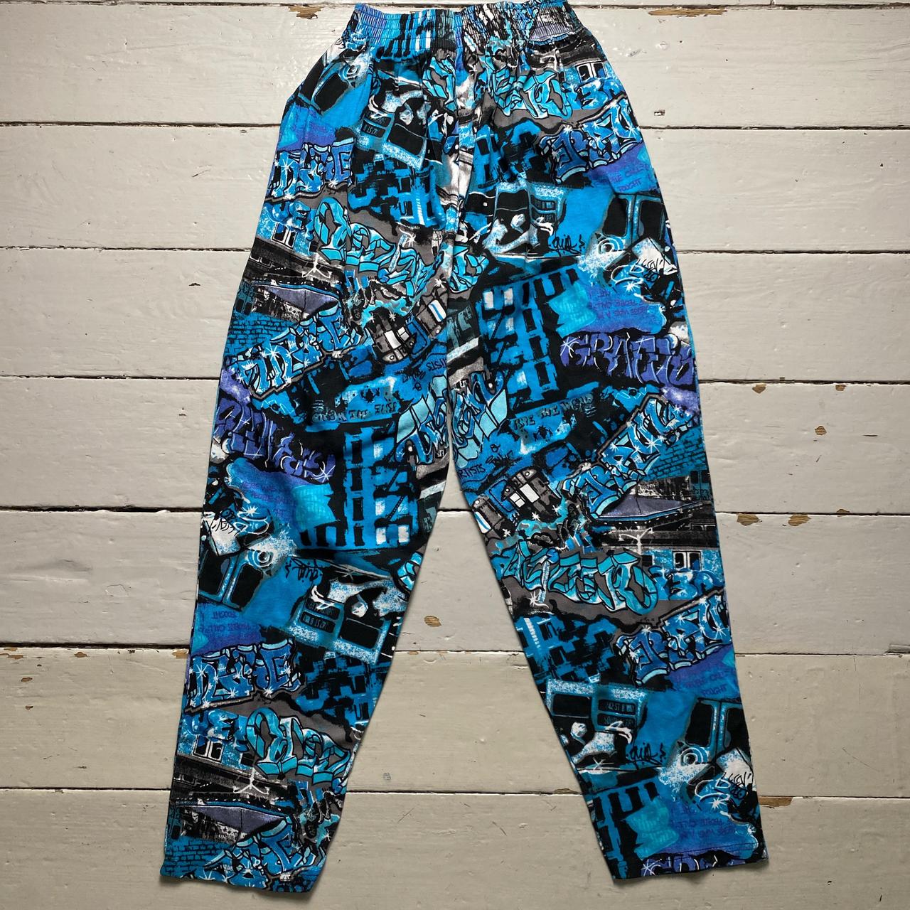 USA Sport New York Grafitti Blue Trousers