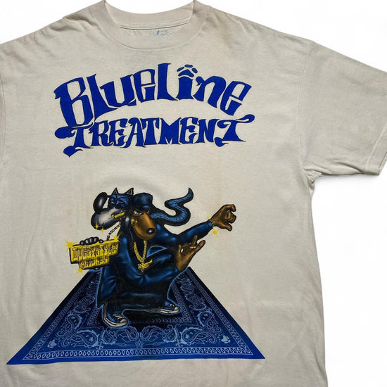 Blue Line Treatment Snoop Dogg Vintage 90’s T Shirt White (2XL)