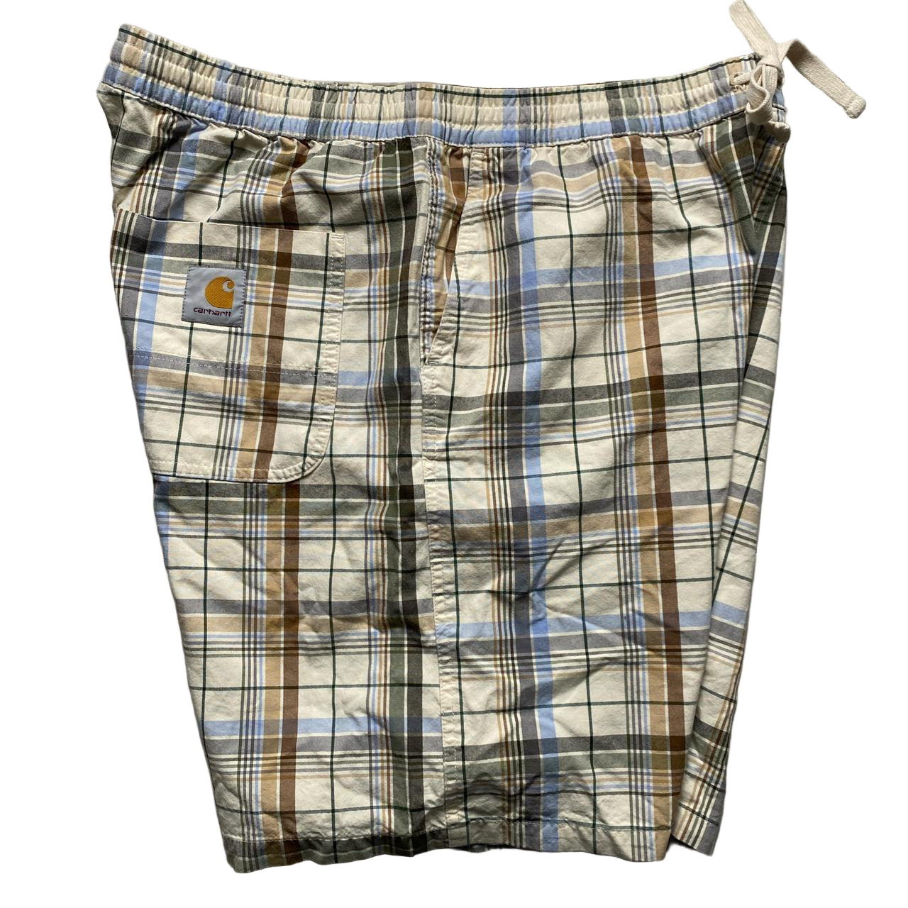 Carhartt Checked Shorts Cream (XL)