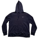 Nike Navy and White Swoosh Hoodie (XL)