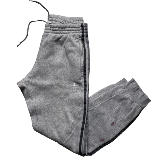 Adidas Grey Tri Stripe Joggers (M)