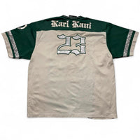 Karl Kani Kane Inglewood Vintage y2k 90’s Green and Blue Jersey (XL)