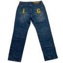 Ice Cream Billionaire Boys Club Running Dog Blue and Yellow Jeans (36W)