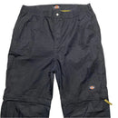 Dickies Black Cargo Windproof Shell Trackpant Baggy Bottoms and Shorts 2 in 1 (W 34)