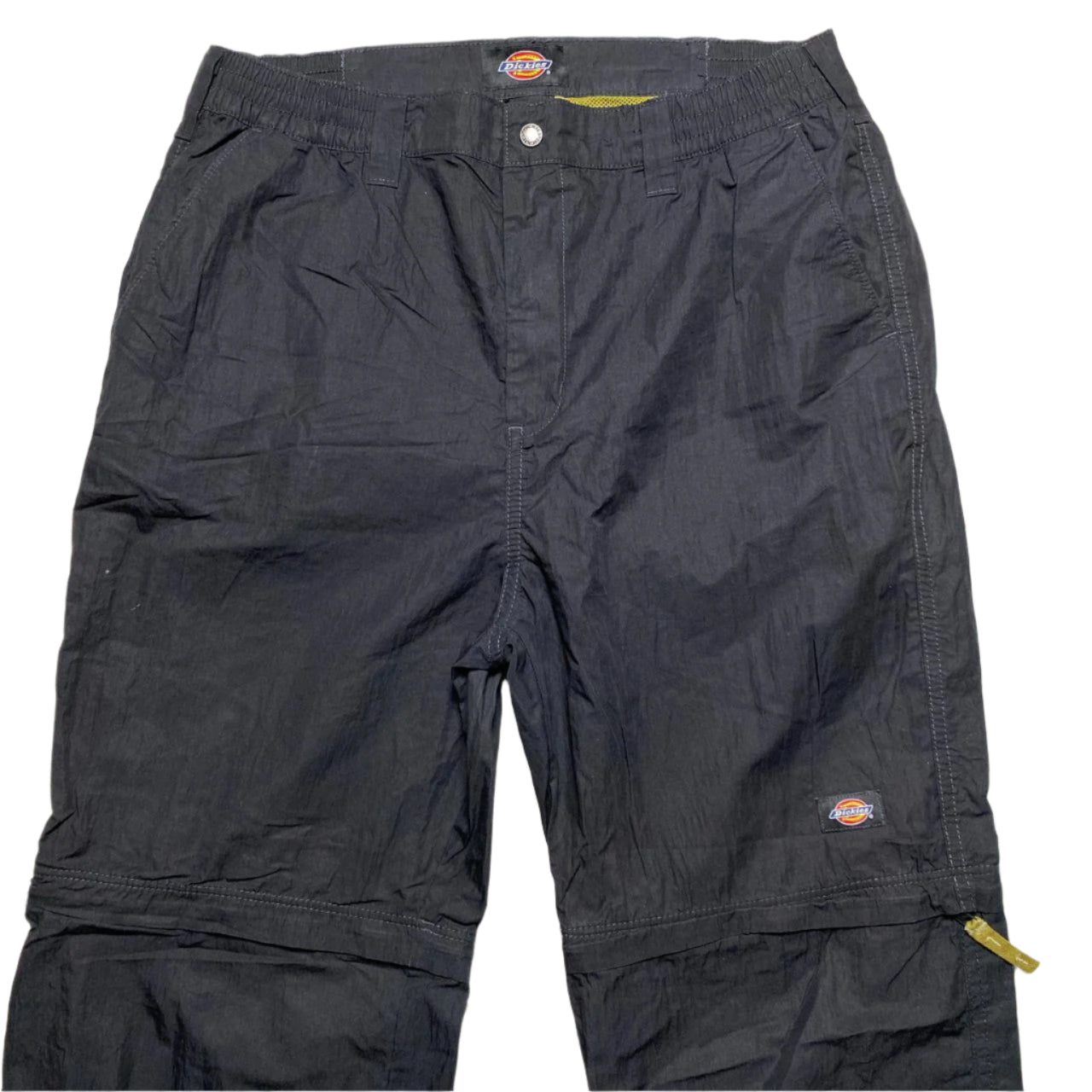 Dickies Black Cargo Windproof Shell Trackpant Baggy Bottoms and Shorts 2 in 1 (W 34)
