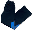 Adidas Vintage y2k Navy Blue and White Shell Trackpant Bottoms (XS)