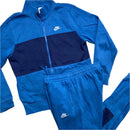 Nike Blue and White Full Tracksuit (S)