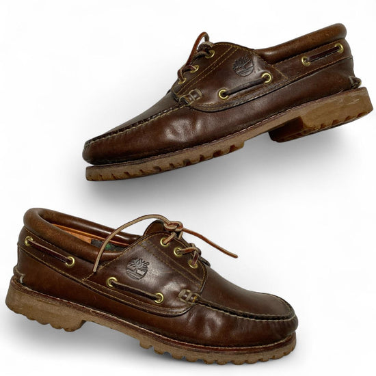Timberland Brown Leather Boat Shoes