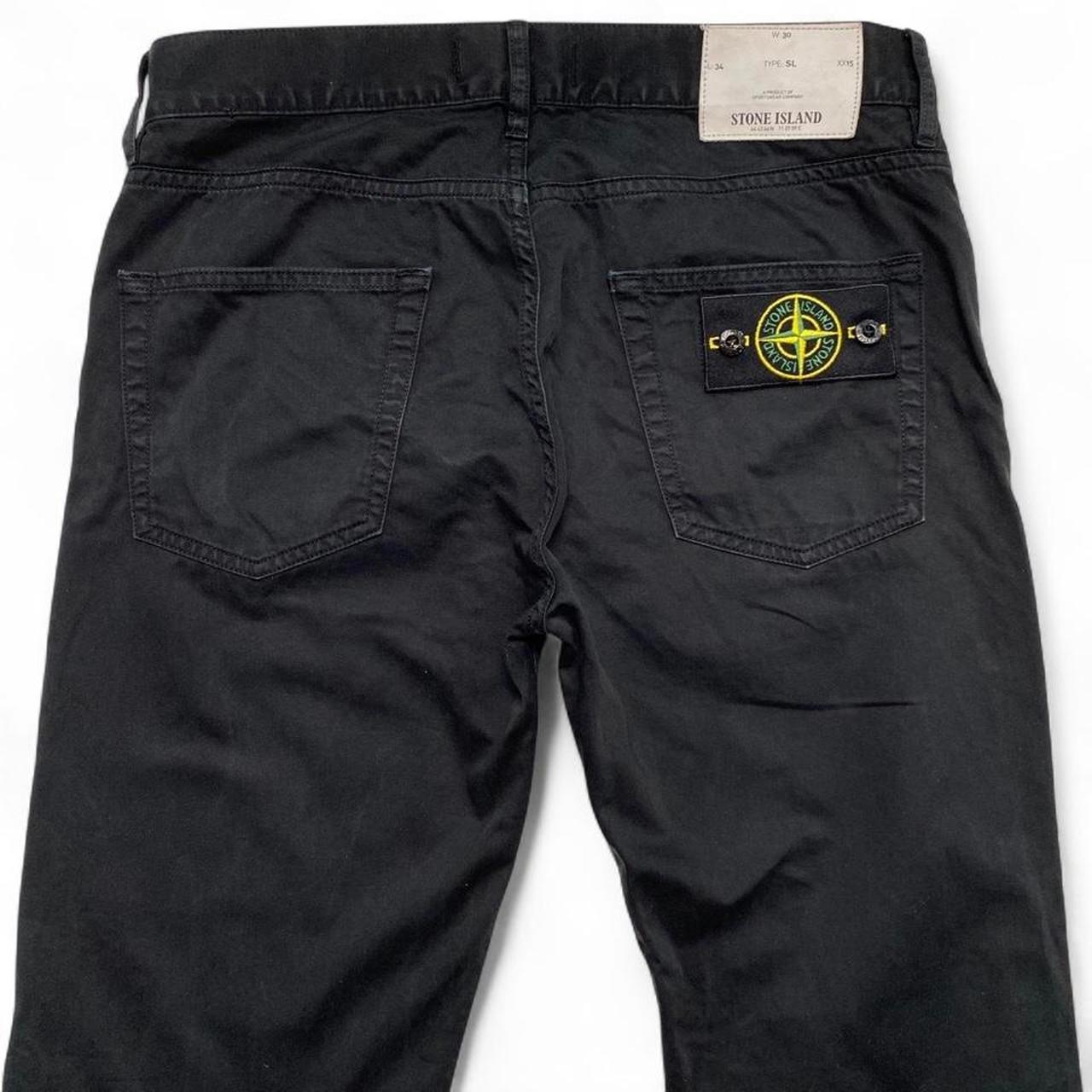 Stone Island Black Slim Straight Trouser Jeans (30W)