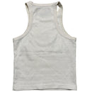 Corteiz White and Black Alcatraz Womens Tank Crop Top Vest (S)