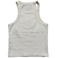 Corteiz White and Black Alcatraz Womens Tank Crop Top Vest (S)