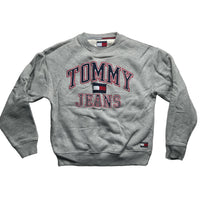 Tommy Hilfiger Grey Spellout Jumper (XS)