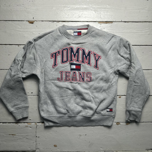 Tommy Hilfiger Grey Spellout Jumper