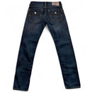 True Religion Skinny Navy and Gold Stitch Jeans (31W)