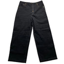 Minus Two Super Baggy Black and Gold Sequin Embroidery Jeans (38W)