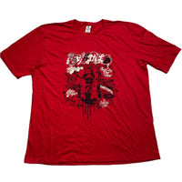 Ecko UnLTD Vintage y2k Grafitti Red and Black T Shirt (3XL)