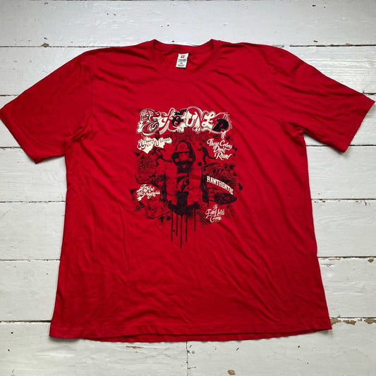 Ecko UnLTD Vintage y2k Grafitti Red and Black T Shirt