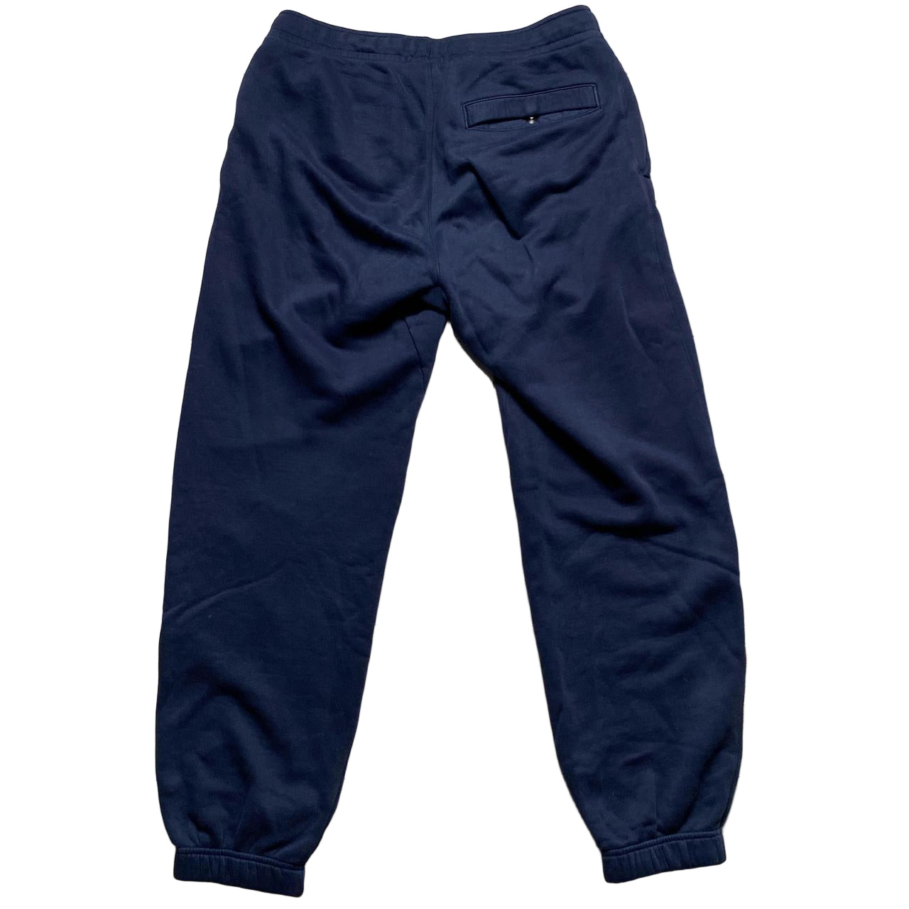 Nike Club Big Spellout Joggers Navy and White (S)