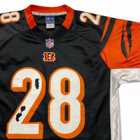 Cincinnati Bengals Joe Mixon Black Orange and White NFL Football Jersey (M)