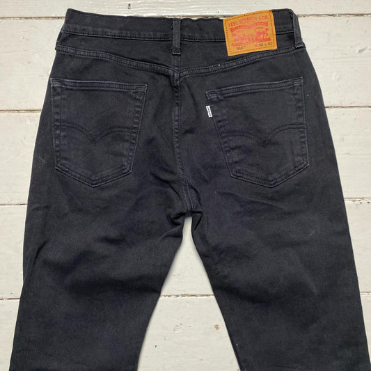 Levis 514 Black Straight Jeans (W 30)