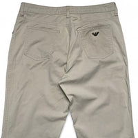 Armani Jeans Womens Beige Cream Flared Straight Leg Trousers (31W)