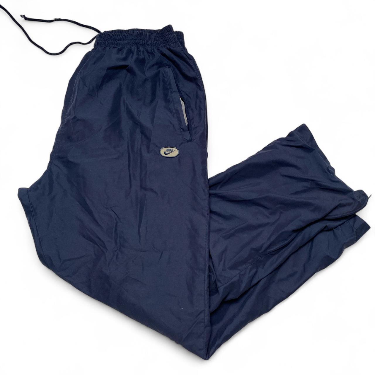 Nike Vintage Y2K Navy Trackpant Shell Bottoms (XL)