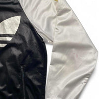 Adidas Originals Black Gold and White Tracksuit Hooded Jacket (L)