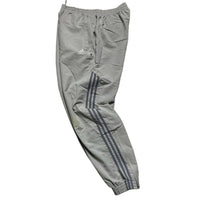 Adidas Silver and Grey Vintage Trackpant Shell Baggy Bottoms (L)