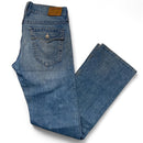 True Religion Ricky Light Blue and White Stitch Jeans (32W)