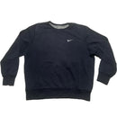 Nike Navy and White Swoosh Jumper (XL)