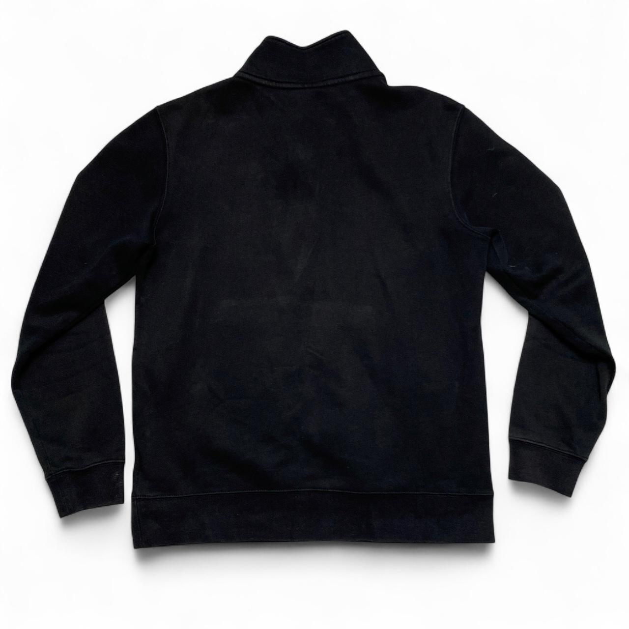 Nike Black and White Red Swoosh Quarter Zip Jumper (S)