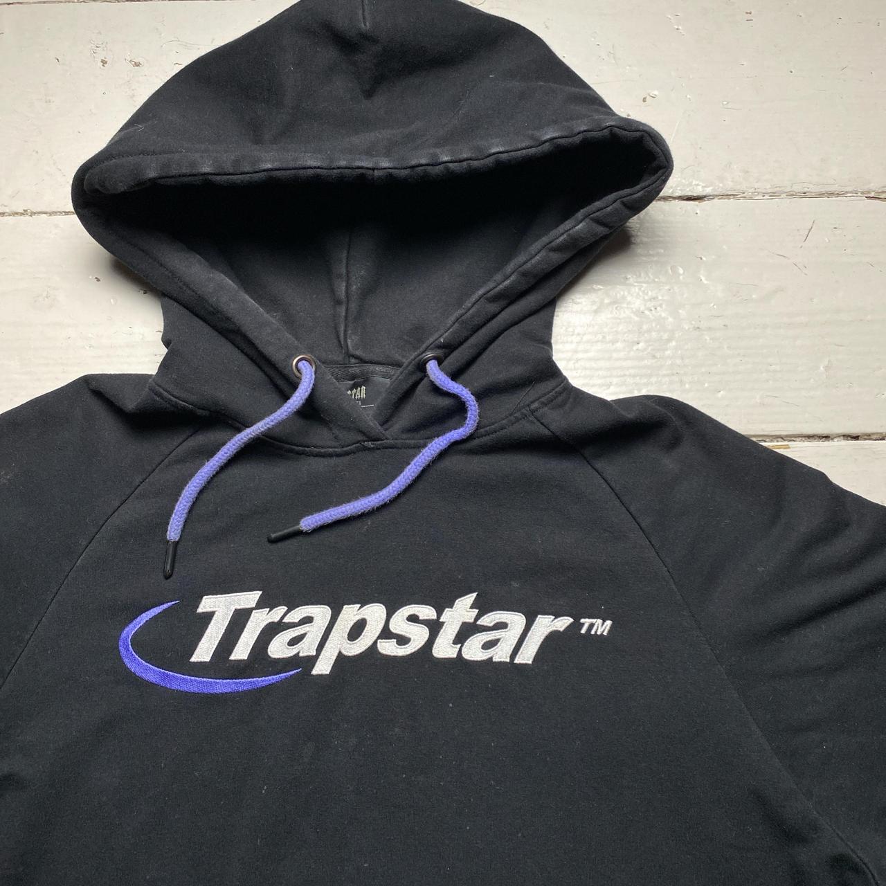 Trapstar Black White and Purple Hoodie