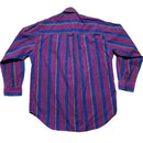 Chaps Vintage 90’s Purple and Blue Striped Shirt (L)