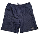 Umbro Vintage Checked Navy and White Shell Trackpant Shorts (M)